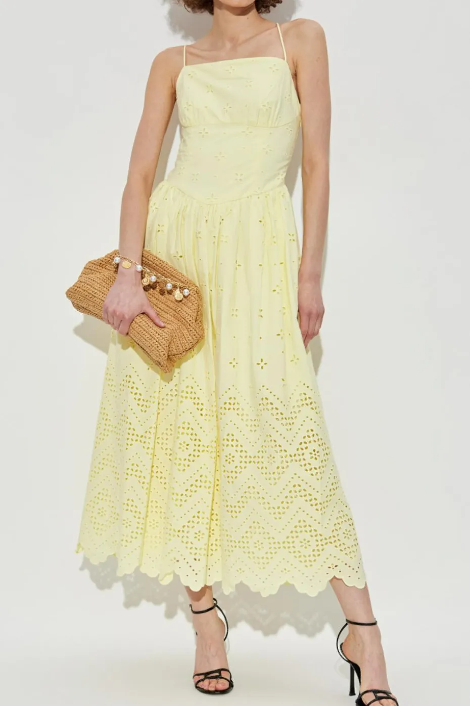Self-Portrait YELLOW Strappy dress