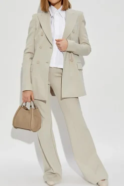 Sportmax beige Double-breasted blazer Frizzo