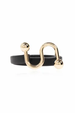 Sportmax BLACK Leather belt "Pool"