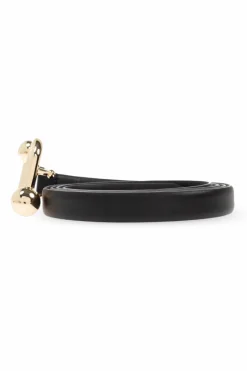 Sportmax BLACK Leather belt
