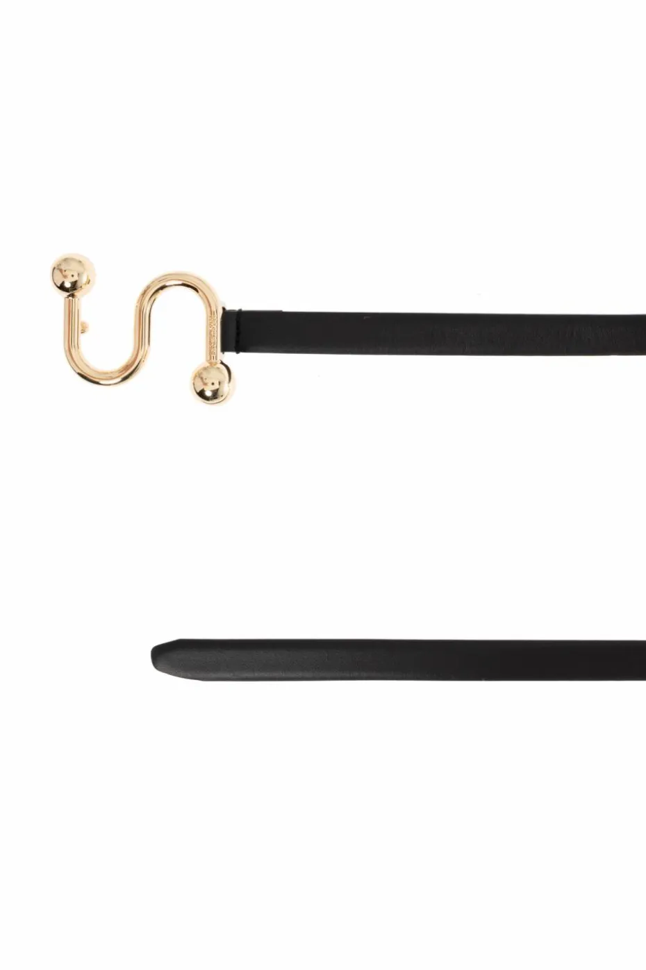 Sportmax BLACK Leather belt "Pool"
