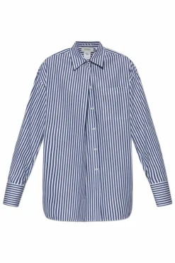 Sportmax BLUE Cotton shirt 'Firma'