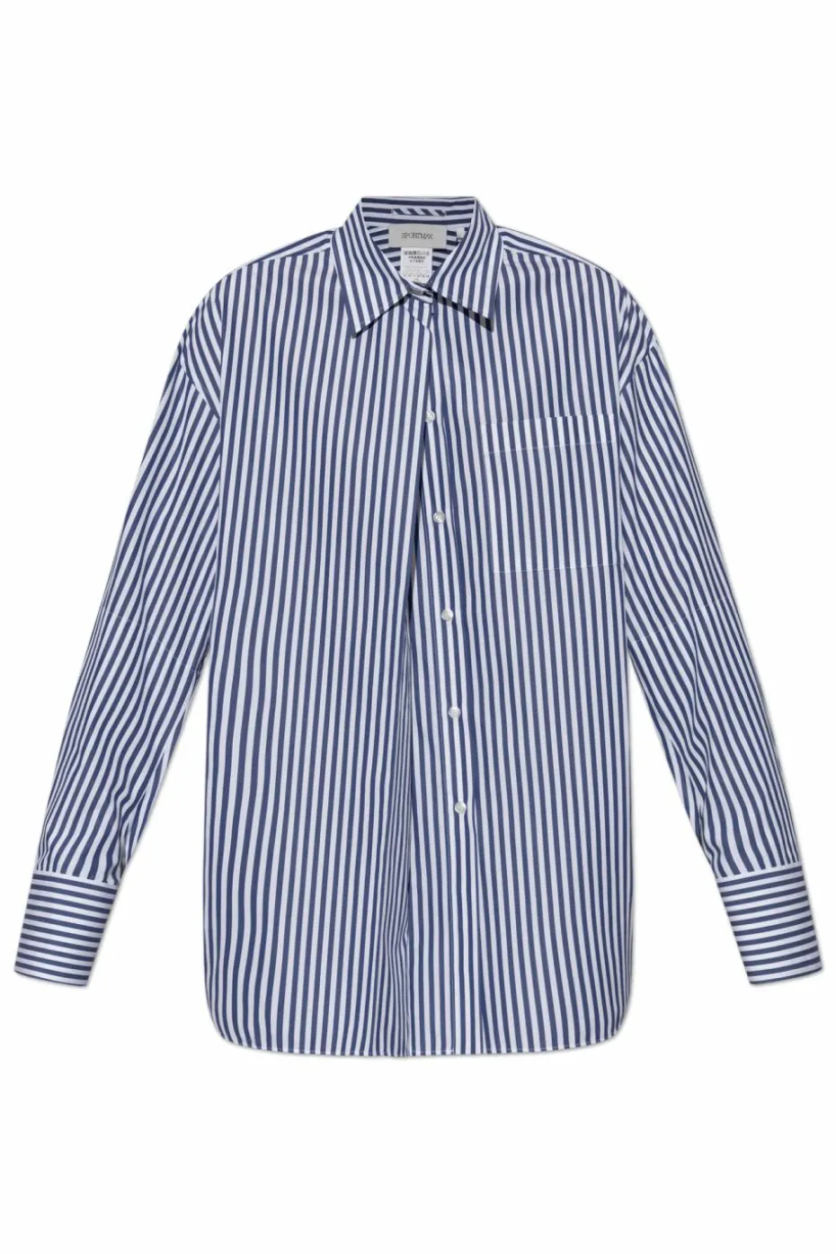 Sportmax BLUE Cotton shirt 'Firma'