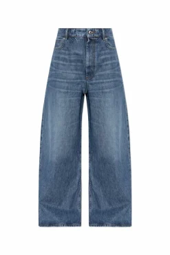 Sportmax BLUE High-waisted jeans
