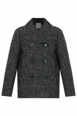 Sportmax GREY Double-breasted coat "Olaf"