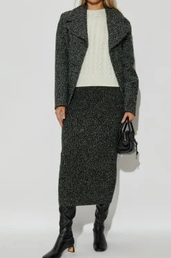 Sportmax GREY Double-breasted coat "Olaf"