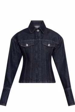 Sportmax NAVY BLUE Denim jacket Gange