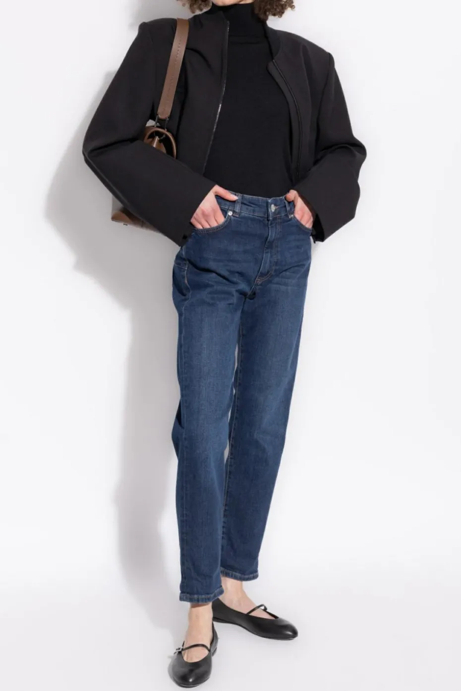 Sportmax NAVY BLUE Tapered leg jeans Nalata