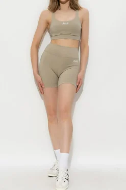 Sporty & Rich beige Sports bra "SR Runner Active"
