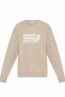 Sporty & Rich beige Sweatshirt "USA Wellness Club"