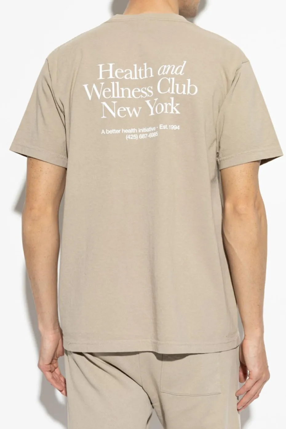 Sporty & Rich beige T-shirt 'HWCNY'