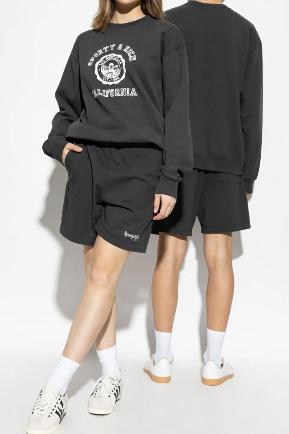Sporty & Rich BLACK "California Emblem" sweatshirt