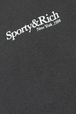 Sporty & Rich BLACK Hoodie `HWCNY`