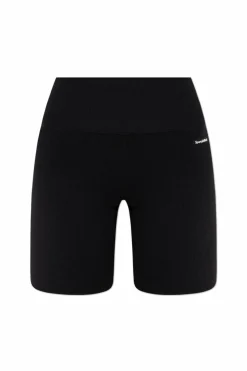 Sporty & Rich BLACK Logo Shorts