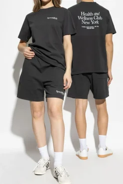 Sporty & Rich BLACK T-shirt "HWCNY"
