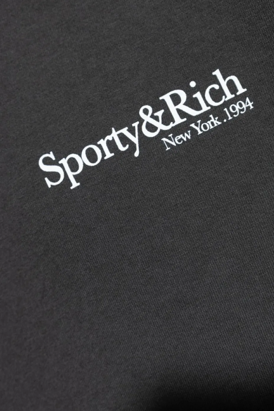 Sporty & Rich BLACK T-shirt "HWCNY"