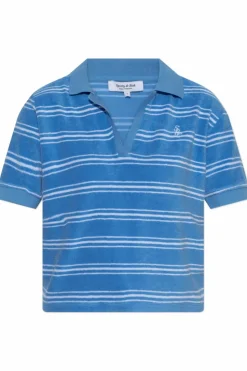 Sporty & Rich BLUE Polo from the "Riviera" collection