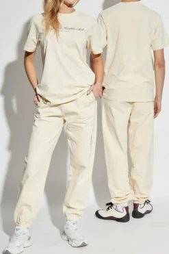 Sporty & Rich cream Sweatpants from the The Mountain collection