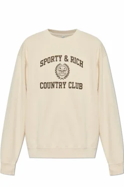 Sporty & Rich cream Sweatshirt from the Ivy League collection