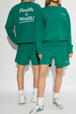 Sporty & Rich GREEN Logo Shorts