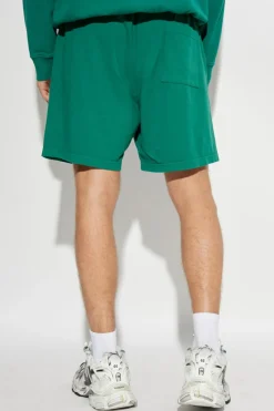 Sporty & Rich GREEN Logo Shorts