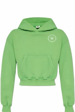 Sporty & Rich GREEN Short Hoodie