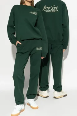 Sporty & Rich GREEN Sweatpants from the New York collection