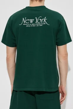Sporty & Rich GREEN T-shirt from the Preppy collection