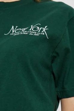 Sporty & Rich GREEN T-shirt from the Preppy collection