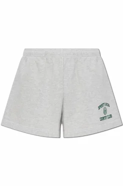 Sporty & Rich GREY Shorts from the Preppy collection