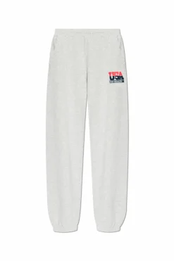 Sporty & Rich GREY Sweatpants with logo