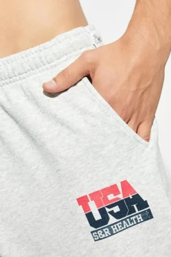 Sporty & Rich GREY Sweatpants with logo
