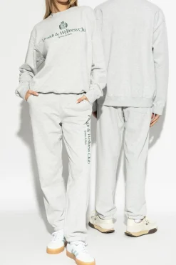 Sporty & Rich GREY Sweatpants from the H&W Crest - Heather collection