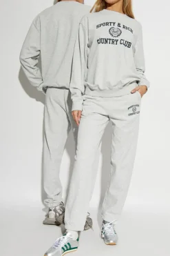 Sporty & Rich GREY Sweatpants from the Wall Street collection