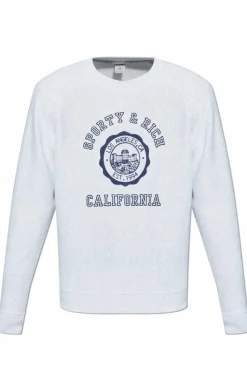 Sporty & Rich GREY Sweatshirt with print