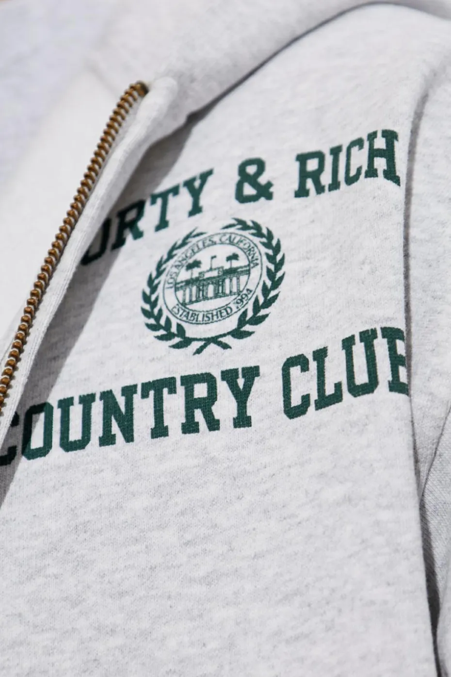Sporty & Rich GREY Sweatshirt from the Preppy collection