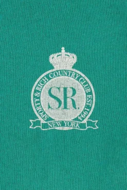 Sporty & Rich Kids GREEN Sweatshirt with logo