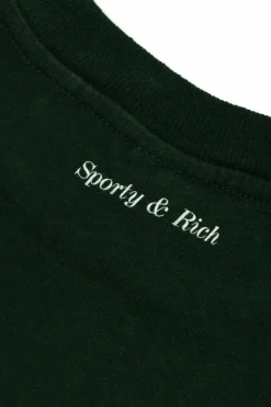 Sporty & Rich Kids GREEN T-shirt with print