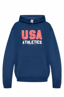 Sporty & Rich NAVY BLUE Cotton sweatshirt