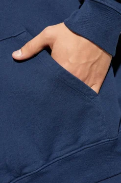 Sporty & Rich NAVY BLUE Cotton sweatshirt