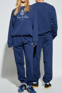 Sporty & Rich NAVY BLUE Sweatpants