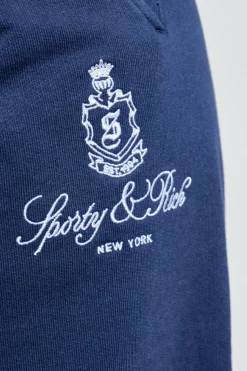 Sporty & Rich NAVY BLUE Sweatpants