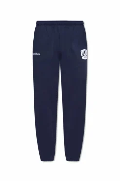 Sporty & Rich NAVY BLUE Sweatpants from the 'UCLA' collection