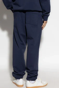 Sporty & Rich NAVY BLUE Sweatpants from the 'UCLA' collection