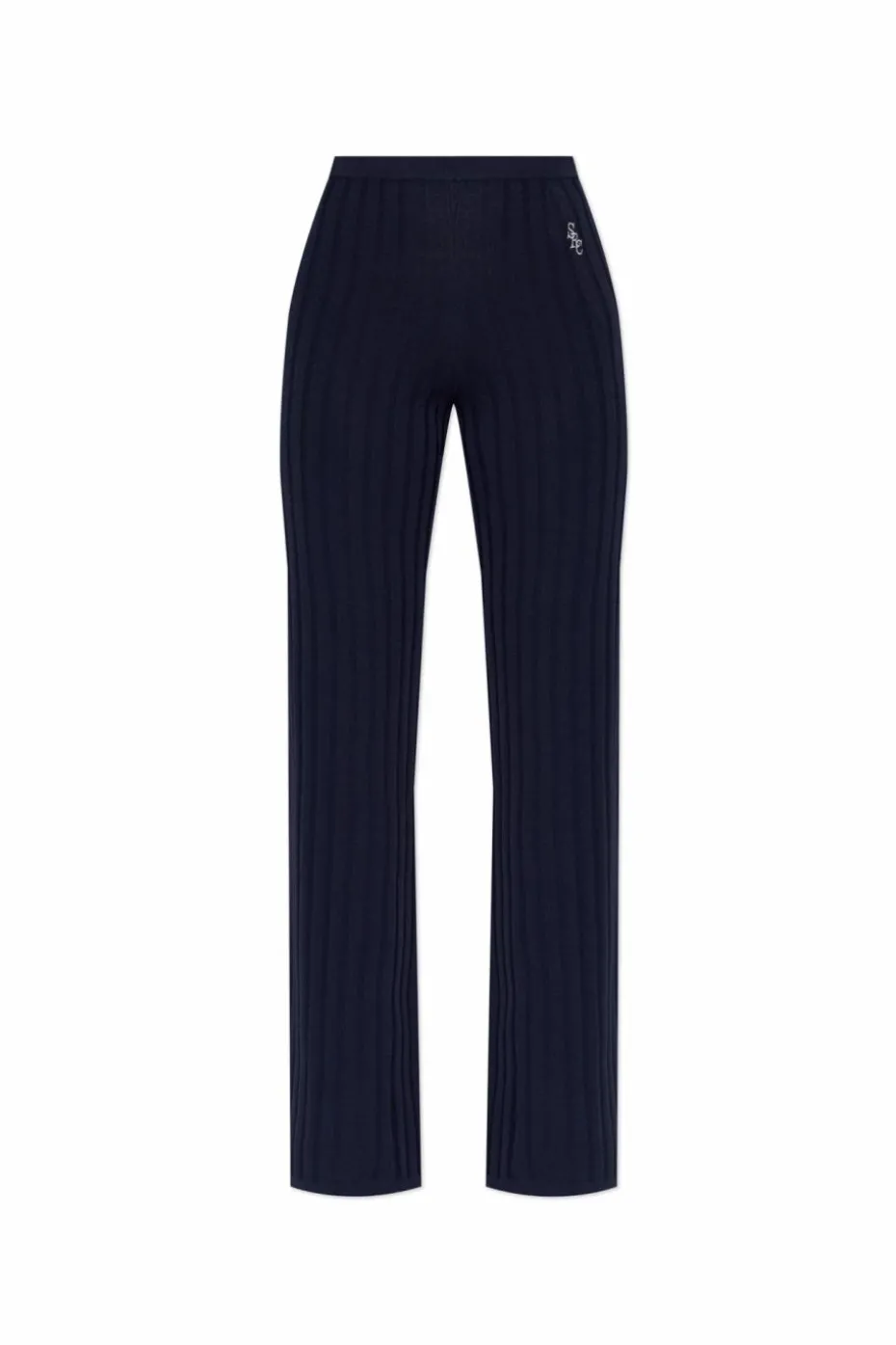 Sporty & Rich NAVY BLUE Trousers from the "Riviera" collection