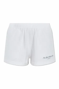 Sporty & Rich WHITE Shorts with logo