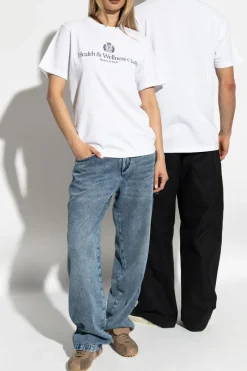 Sporty & Rich WHITE T-shirt from the "Riviera" collection