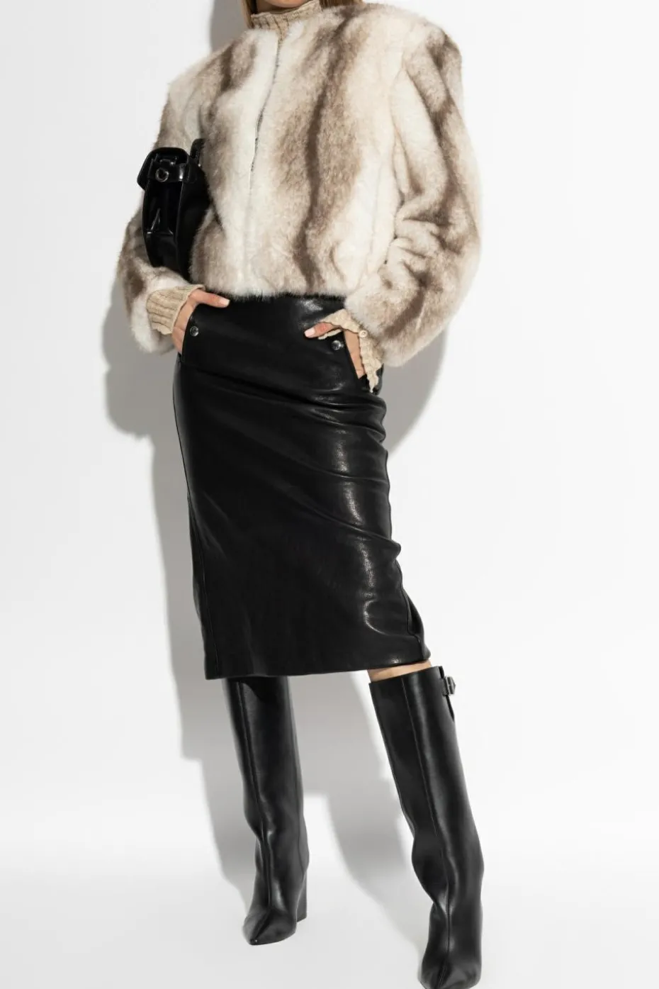 STAND STUDIO WHITE Faux fur Karly