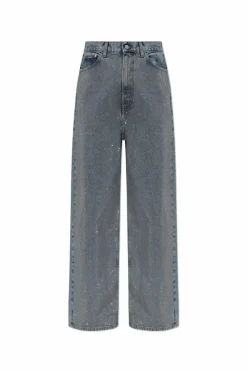 Stella McCartney BLUE Jeans with shimmering sequins