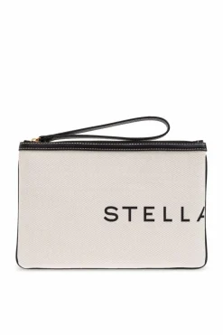Stella McCartney cream Handbag with printed logo